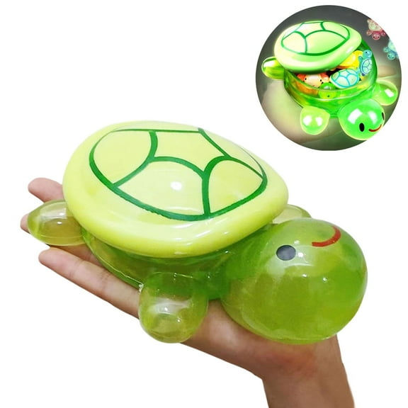 17cm Luminous Turtle Storage Box, Decorative Resin Open-Lid Organizer for Garden Easter DIY Crafts and Home Display, Multifunctional Collectible Storage Box for Indoor Outdoor Use