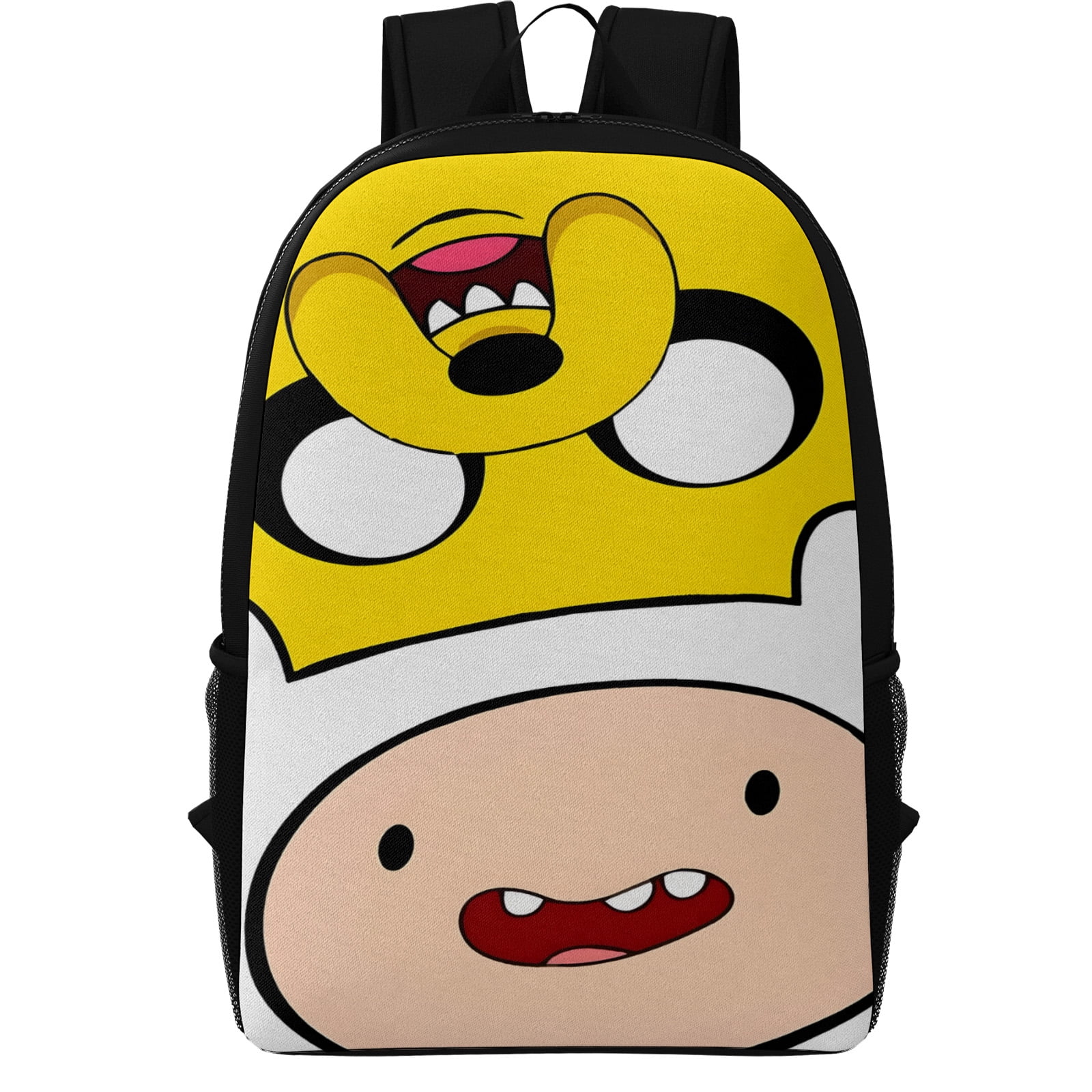 17in Adventure Time Graphic Laptop Backpack for Women Men, Computer Bag Casual Large Daypack for Work Trip