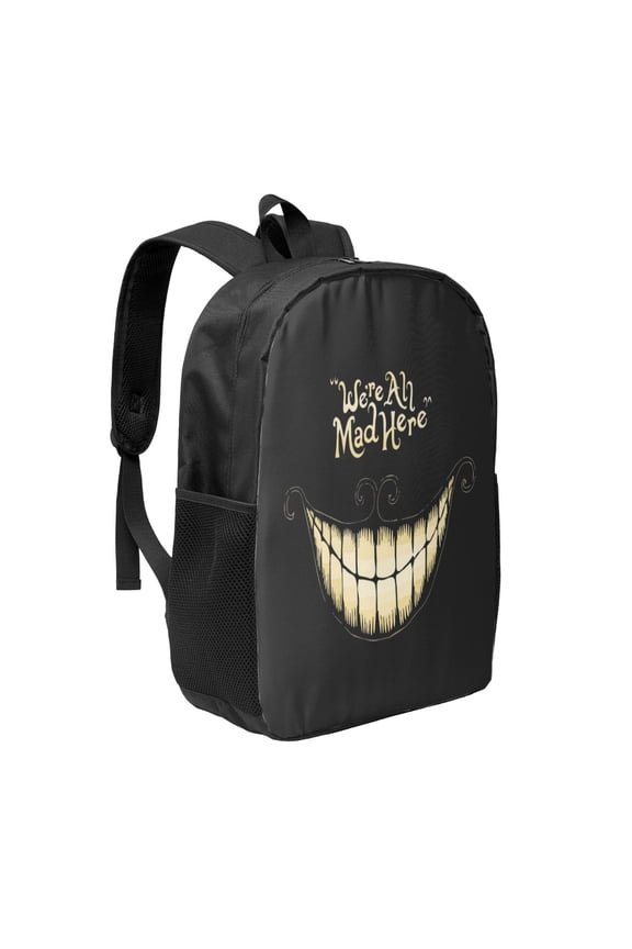 17in Alice in Wonden-Lan Backpack Cute Anime Large Capacity Multifunction Backpacks Lightweight Sports Travel Laptop Bag Daypack