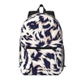 thumbnail image 1 of 17in Backpack With Pocket Adjustable Shoulder Strap Large Capacity Zipper Opening And Closing Double Pull Head Zipper For Work Travel Sports Animal Print Style Aliceblue_1, 1 of 8