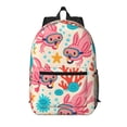 thumbnail image 1 of 17in Backpack With Pocket Adjustable Shoulder Strap Large Capacity Zipper Opening And Closing Double Pull Head Zipper For Work Travel Sports Tropical Reef Axolotls - Bright Vacation, 1 of 8
