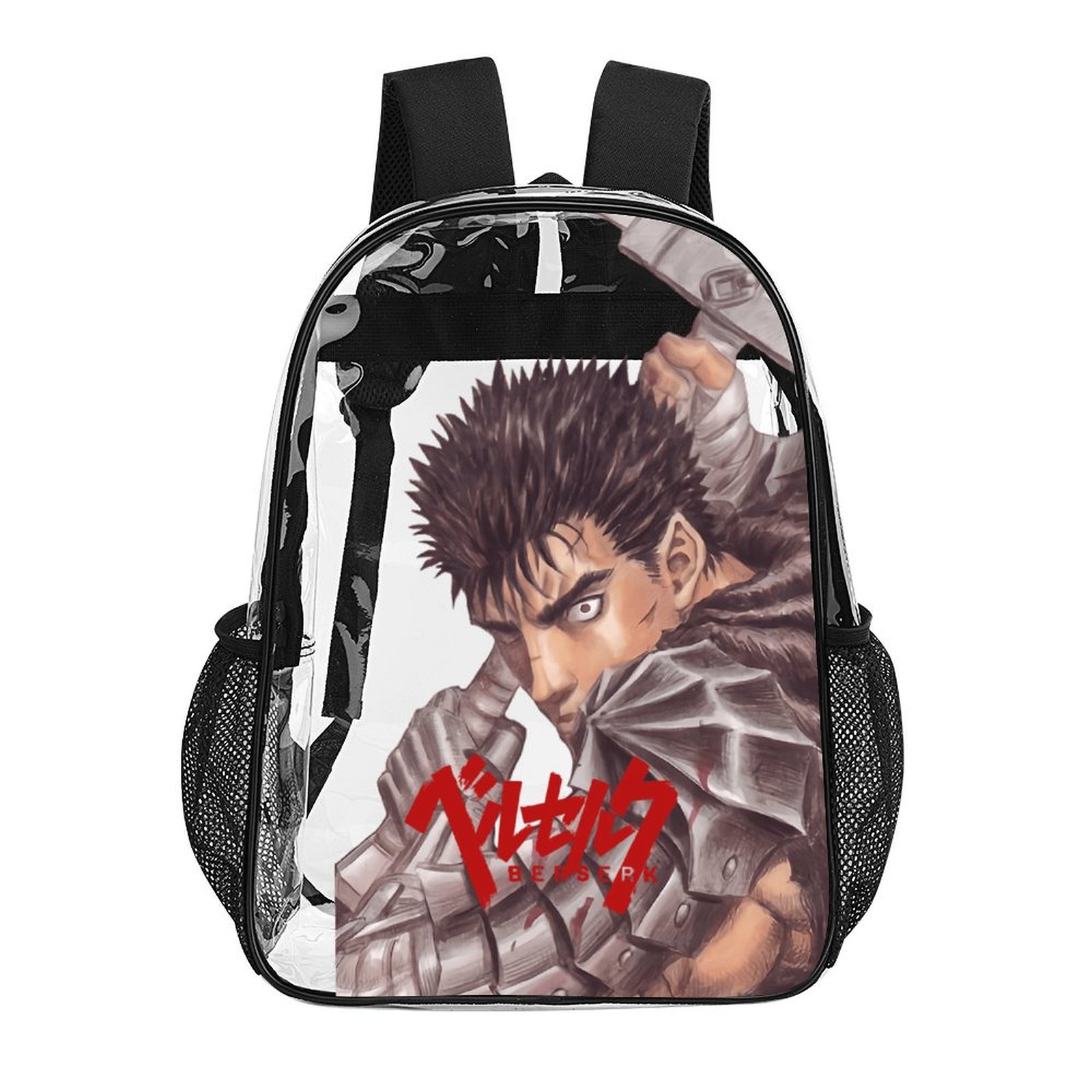 Black Webbed Clear Bag main image 0