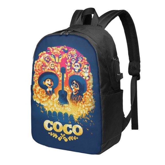 17in Co-c Movie Backpack with Usb Charging Port Cute Cartoon Backpacks Portable Outdoor Travel