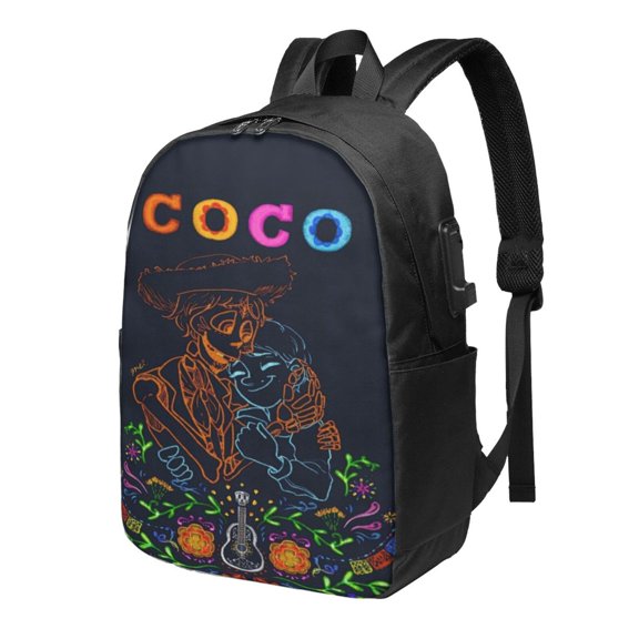 17in Co-c Movie Backpack with Usb Charging Port Cute Cartoon Backpacks Portable Outdoor Travel