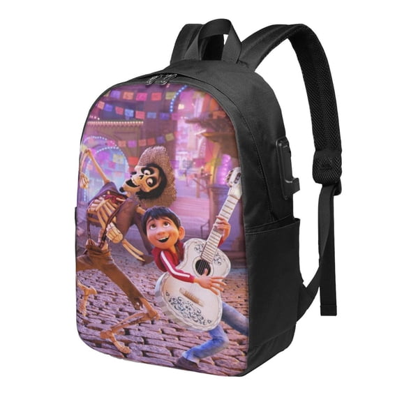 17in Co-c Movie Backpack with Usb Charging Port Cute Cartoon Backpacks Portable Outdoor Travel