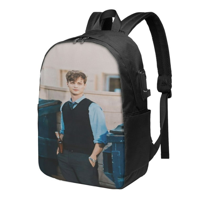 17in Criminal Minds Spencer Reid Laptop Backpack with USB Port Cute Backpack Laptop Bag Waterproof Travel Backpack Purse Teacher Fashion Computer Bag Walmart