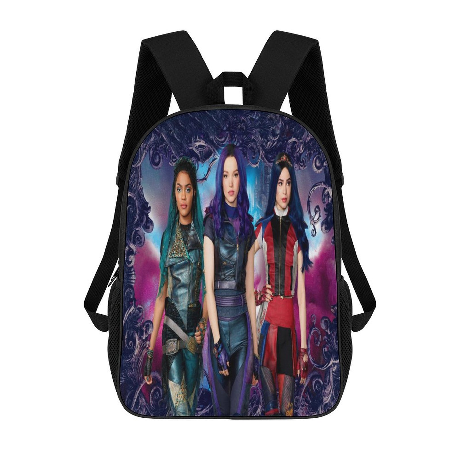 17in Descendants Backpack Cartoon School Bookbag Graphic Printed Laptop