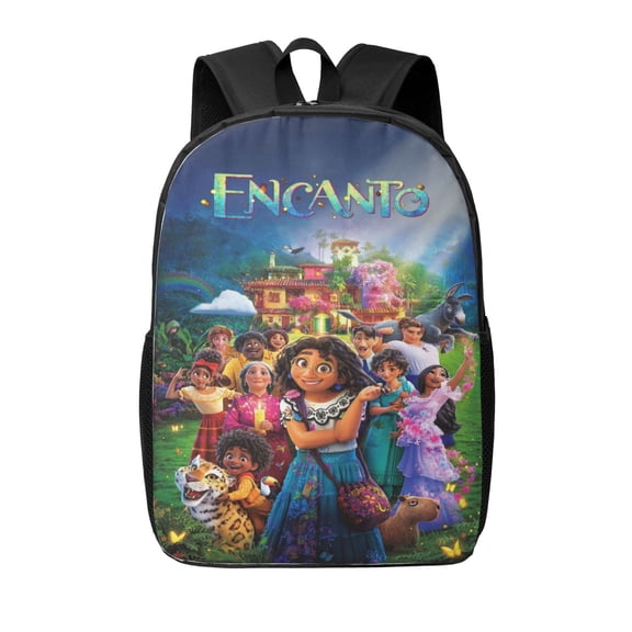 17in Encan-t Backpack Cute Anime Large Capacity Multifunction Backpacks Lightweight Sports Travel Laptop Bag Daypack