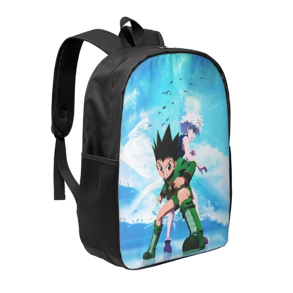 17in Hunter X Hunte Backpack Cute Anime Large Capacity Multifunction Backpacks Lightweight Sports Travel Laptop Bag Daypack