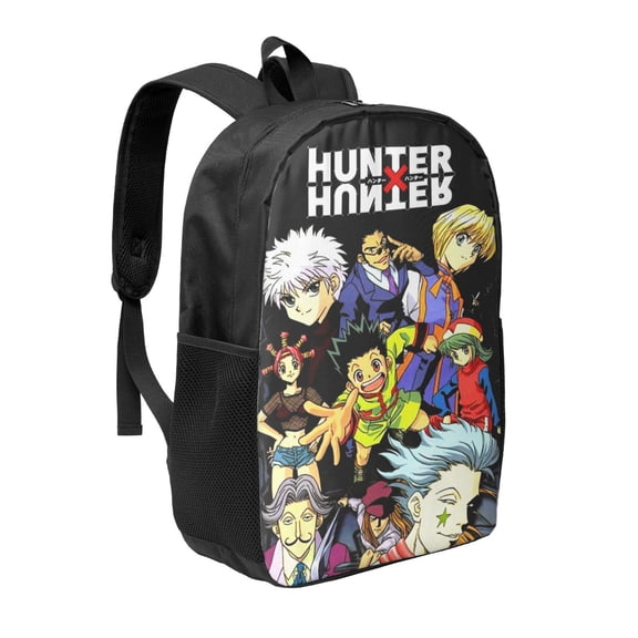 17in Hunter X Hunte Backpack Cute Anime Large Capacity Multifunction Backpacks Lightweight Sports Travel Laptop Bag Daypack