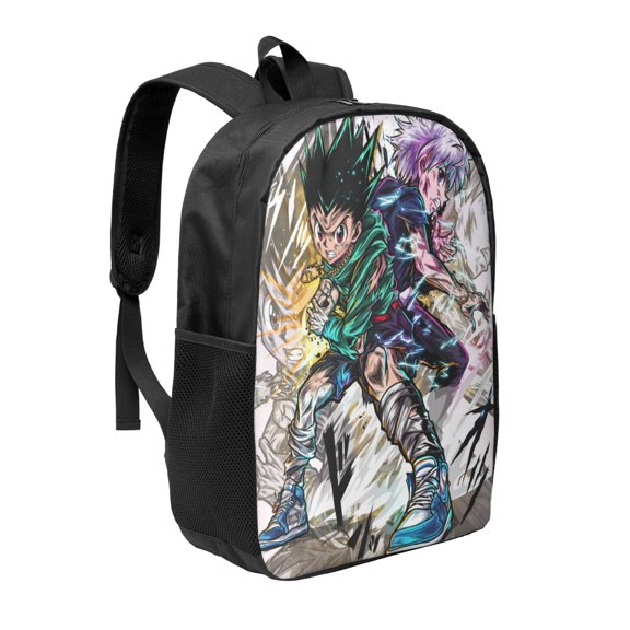 17in Hunter X Hunte Backpack Cute Anime Large Capacity Multifunction Backpacks Lightweight Sports Travel Laptop Bag Daypack