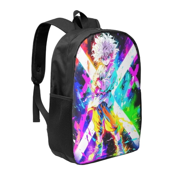 17in Hunter X Hunte Backpack Cute Anime Large Capacity Multifunction Backpacks Lightweight Sports Travel Laptop Bag Daypack
