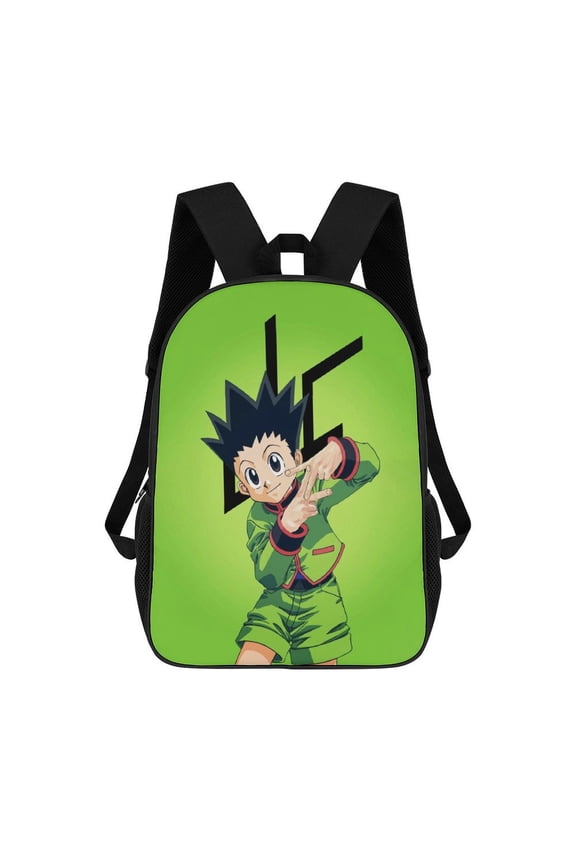 17in Hunter X Hunter Gon Freeccss Backpack Cartoon School Bookbag Graphic Printed Laptop Backpack For Student Travel Hiking