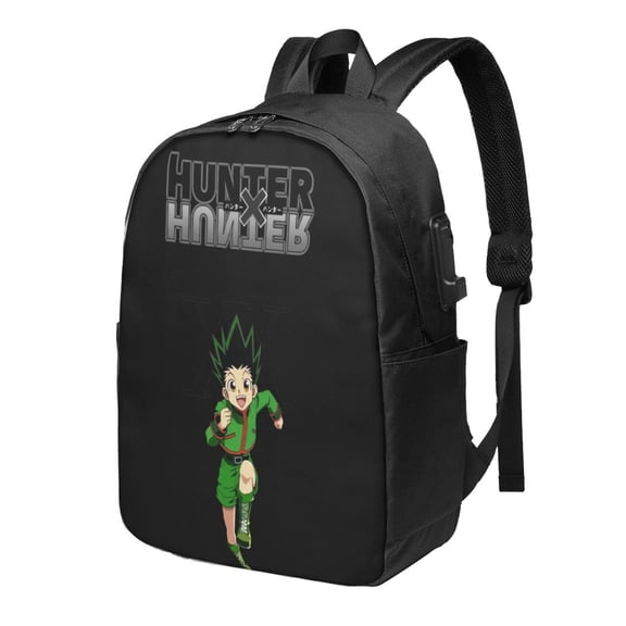 17in Hunter X Hunter Gon Freeccss Backpack with Usb Charging Port Backpacks Portable Outdoor Travel