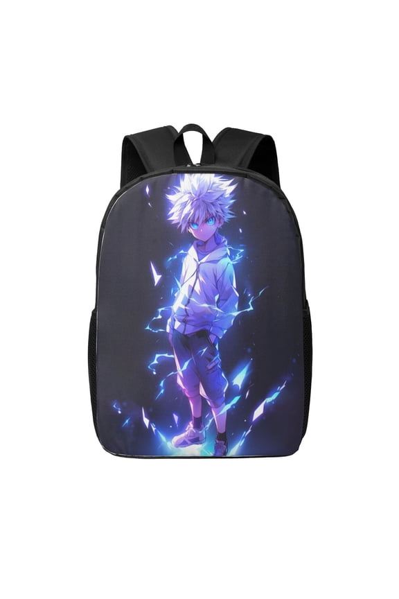 17in Hunter X Hunter Killua Lightning Backpack Cute Backpacks Lightweight Laptop Bag Daypack