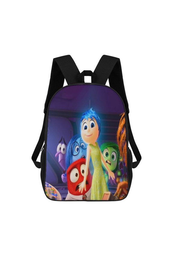17in Inside O-u Backpack Cartoon School Bookbag Graphic Printed Laptop Backpack For Student Travel Hiking