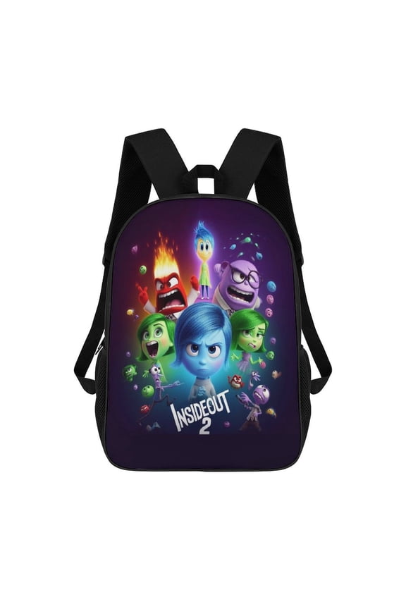 17in Inside O-u Backpack Cartoon School Bookbag Graphic Printed Laptop Backpack For Student Travel Hiking