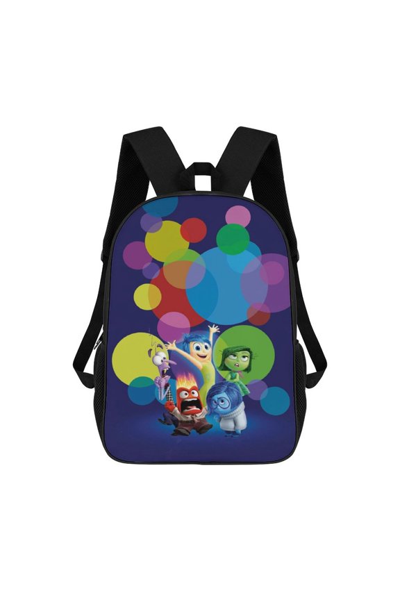 17in Inside O-u Backpack Cartoon School Bookbag Graphic Printed Laptop Backpack For Student Travel Hiking