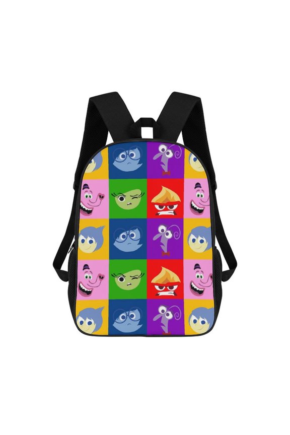 17in Inside O-u Backpack Cartoon School Bookbag Graphic Printed Laptop Backpack For Student Travel Hiking