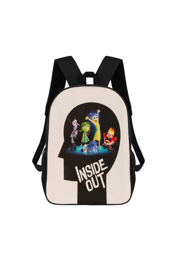 17in Inside O-u Backpack Cartoon School Bookbag Graphic Printed Laptop Backpack For Student Travel Hiking