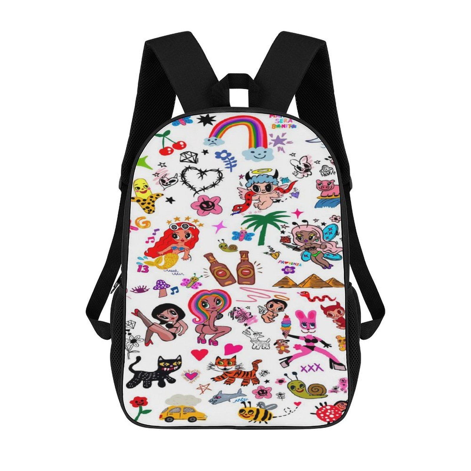 HW Animal Print Backpack - 17 Inch Daypack For Kids & Adults, Unicorn Design, Durable Polyester - View #6