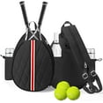 thumbnail image 1 of 17in Tennis Backpack for 2 Rackets & Gear, Sports Bag with Wet/Dry Compartment, Unisex Backpack for Men and Women, Ideal Gift for Tennis & Pickleball, 1 of 14