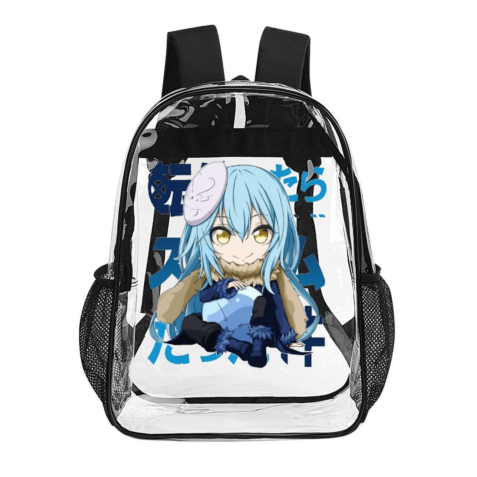 Slime Rng Backpack 17in I Got Reincarnated As A Slime Clear Backpack Clear Bag PVC Large ...
