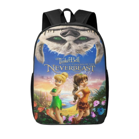 17in Tinkerbell Backpack Cute Backpacks Lightweight Laptop Bag Daypack