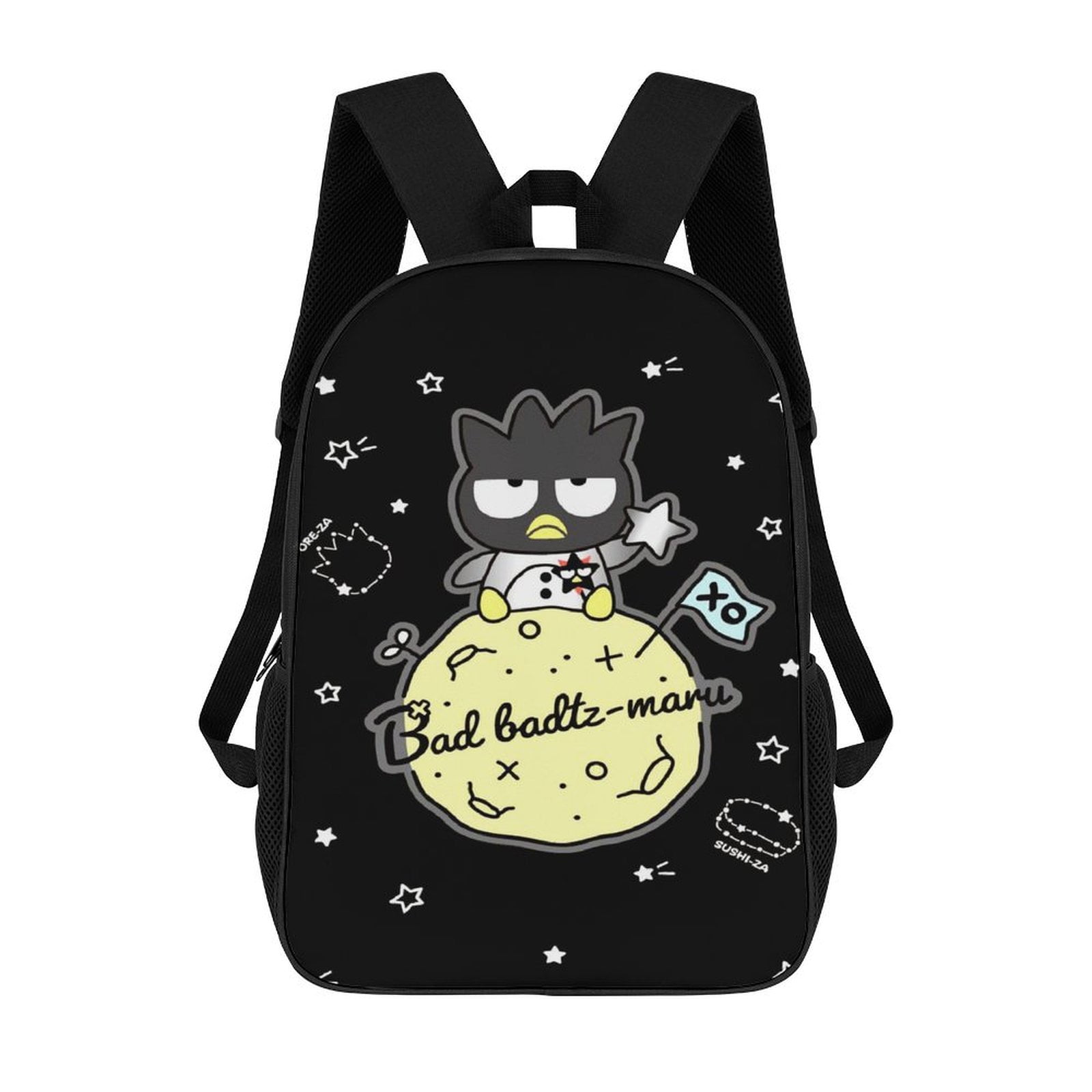 17In Badtz Maru Backpac 3D Print Laptop Backpac Lightweight Shoulder Daypack Bookbag