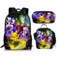 thumbnail image 1 of 17inch Cartoon Backpack, Adjustable Shoulder Strap Lightweight Durable Casual Travel Daypack(3PCS), 1 of 9
