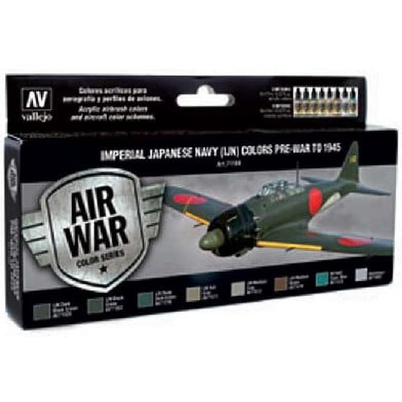 17ml Bottle Imperial Japanese Navy Colors Pre-War to 1945 Model Air Paint Set (8 Colors)