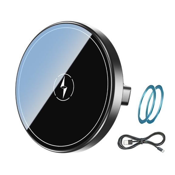 17mm Ball Head Magnetic Adapter for Wireless Charging Phone Holder 15W Output Car Dashboards Vent Installation