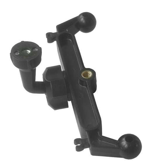 17mm Double Balls Head Splitter Adapter with 1/4-Inch Thread, Rotating Phone Holder for Live Stream Setups