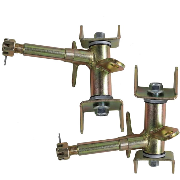17mm Front Steering Knuckles Spindle Set, Left & Right Steering Knuckle Assembly for Disc Brake ATV Quad Go Kart 110cc 125cc 150cc