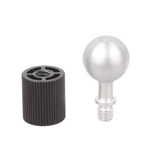 17mm Head 1/4 Inch Thread Adapter for Sports Cameras, Action Cams & Tripods