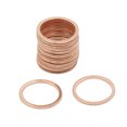 thumbnail image 1 of 17mm Inner Dia Copper Washers Car Engine Sealing Gaskets Plate Rings 20pcs, 1 of 5