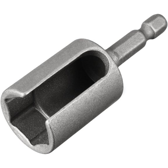 17mm Nut Driver, 1/4" Quick-Change Hex Shank Slotted Drill Bit Socket Wrench Tool, 2.5 Inch Length