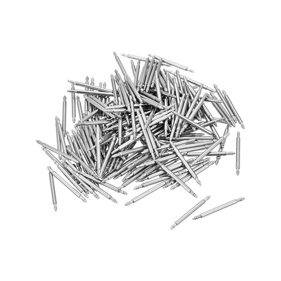 Uxcell Watch Band Link Pin 1.5mm Dia Stainless Steel Double Flanged End Spring Bar Pins for 17mm Watch Strap 200 Pack