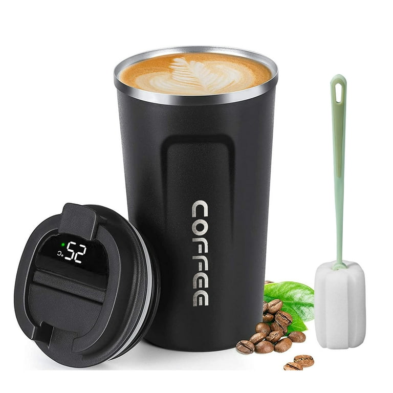 17oz/510mL Thermos Cup/Coffee Cup with Digital Thermometer for