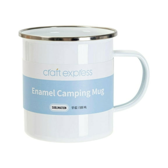 Craft Express Sublimation Printing Enamel Mug - 17 oz, Set of 4