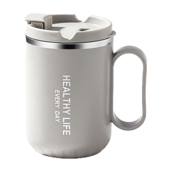 17oz Large Insulated Coffee Mug, Big Capacity Stainless Steel Tumbler with Handle, Double Wall Thermal Cup for Hot Beverages, Home Office Travel Drinkware