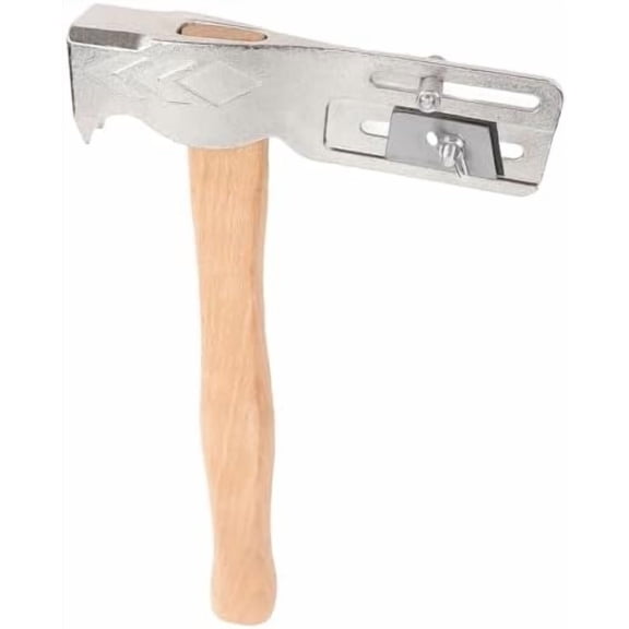 17oz Magnetic Roofing Hatchet - Carbon Steel Shingling Hammer with Solid Wood Handle for Roof Repair, Shingle Installation & Construction$$Tools & Hardware Other