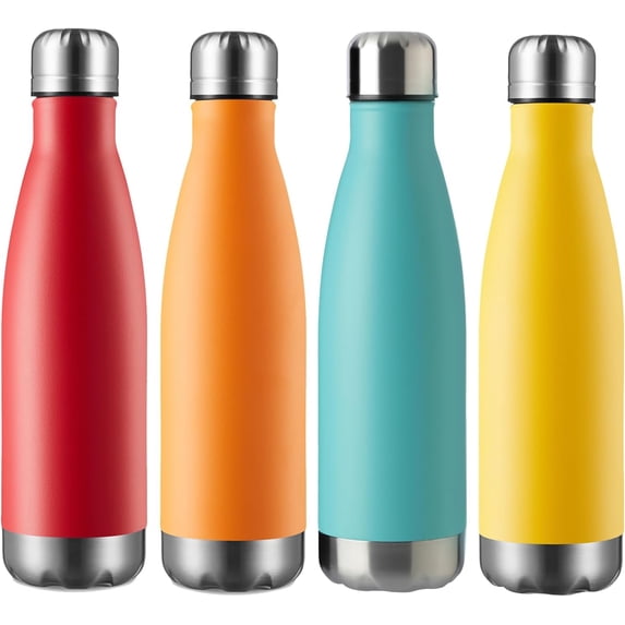Picture of 17oz Sport Water Bottle Vacuum Insulated Stainless Steel Leak-Proof ...