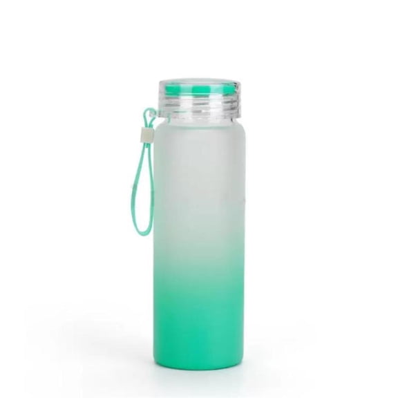 17oz Sublimation blank frosted glass Ombre gradient Tumblers Water Bottle