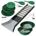 thumbnail image 1 of 17pc ASR Outdoor Deluxe Sluice Box Gold Prospecting Kit Classifier Pan, 1 of 10