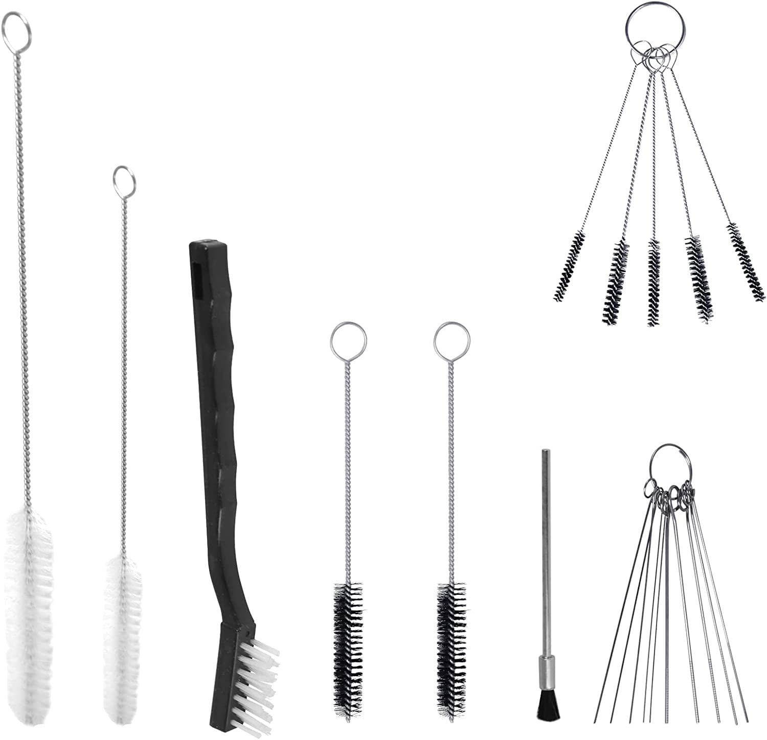 17pcs Multi-Purpose Spray Gun Cleaning Kit,Nylon Brushes Paint Gun ...