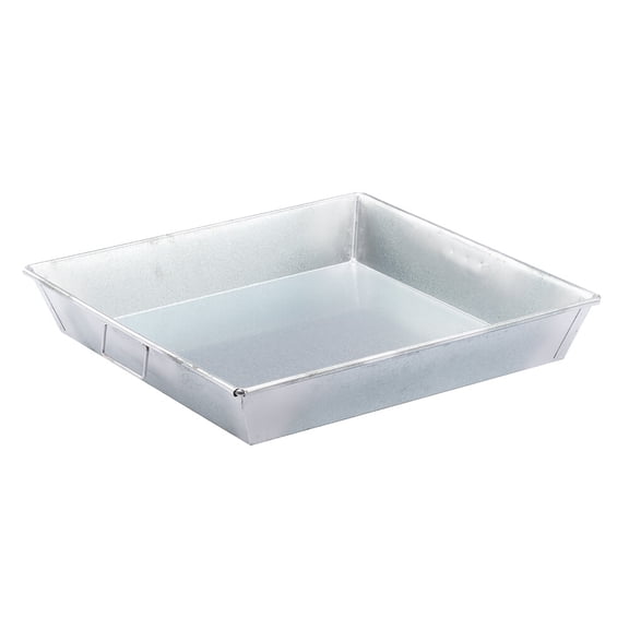 17qt Square Galvanized Iron Pan