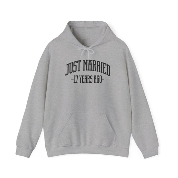 17th Anniversary 17 Years Wedding Married Hoodie, Gifts, Hooded Sweatshirt