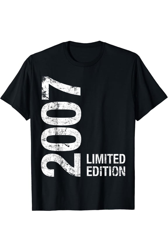 t-shirt 17th Birthday Gifts Men Boy Girl 17 Years Old Vintage 2007 T-Shirt.