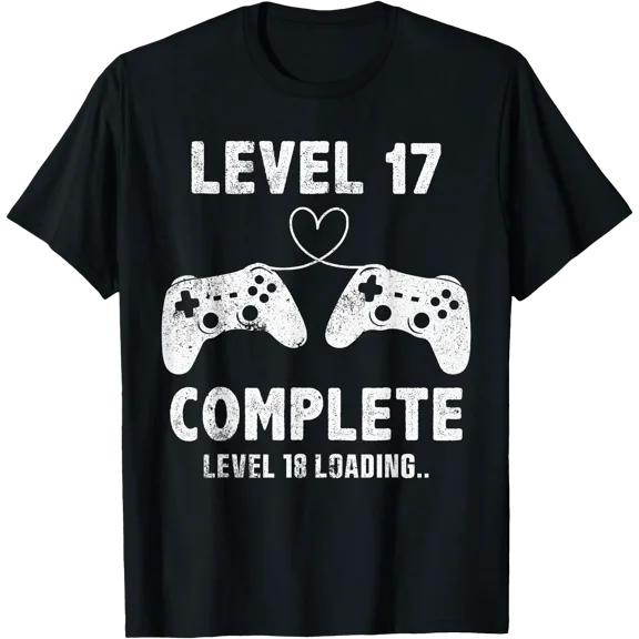 17th Wedding Anniversary 17 Years Retro Level 17 Complete T-Shirt, Unisex T-Shirt
